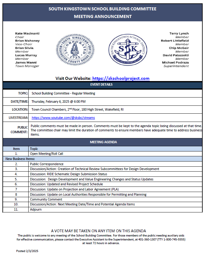 SBC 02-04-2025 agenda