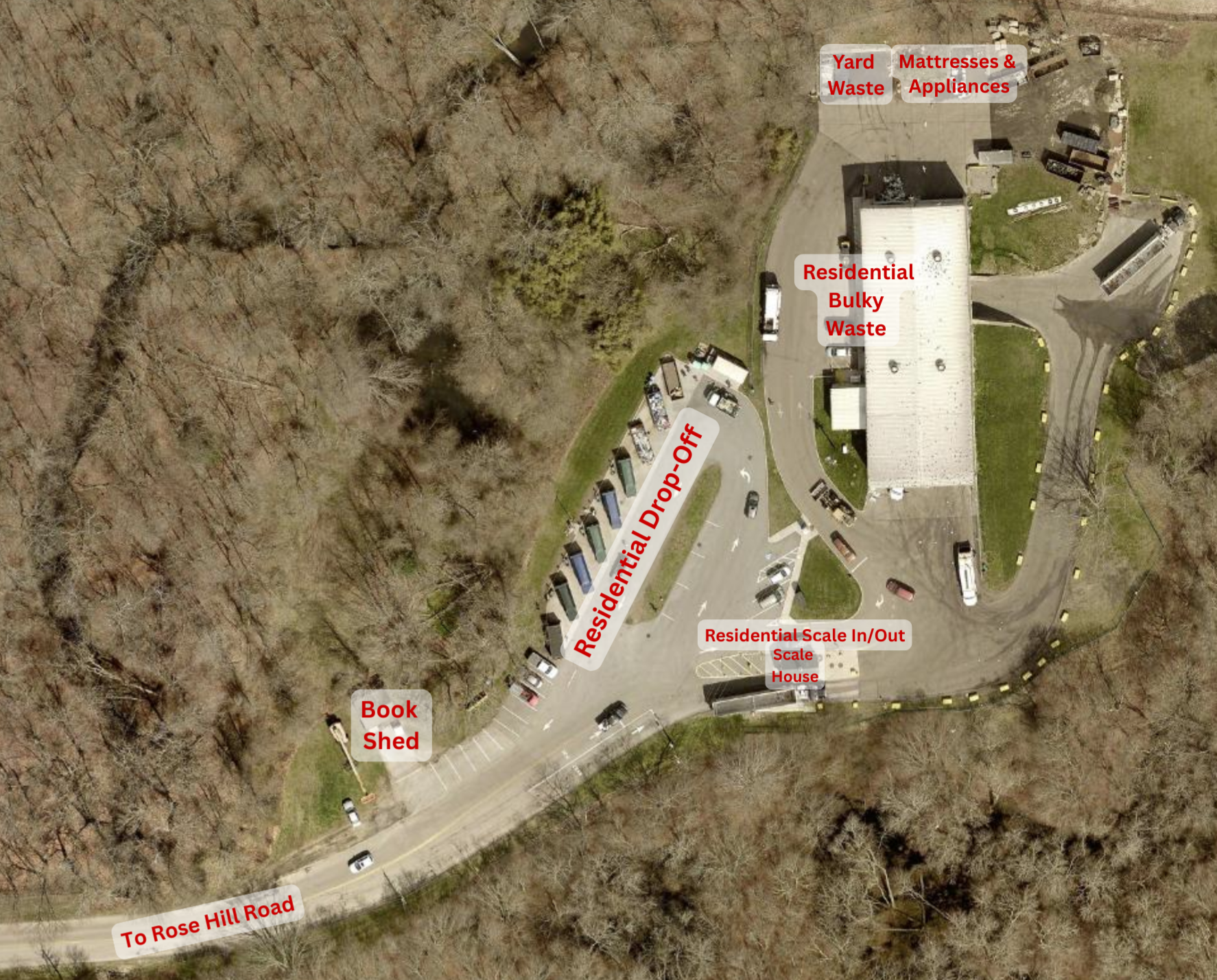 Rose Hill Transfer Station Overhead Map 2026